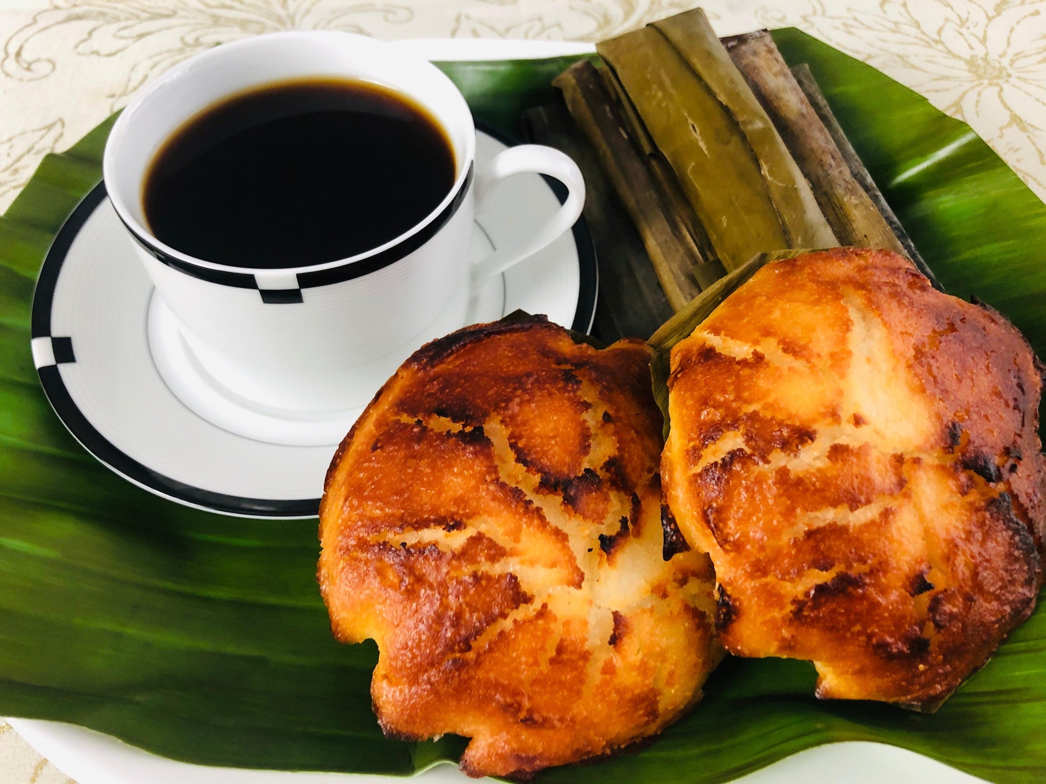 Fresh Baked Filipino Bibingka & Suman