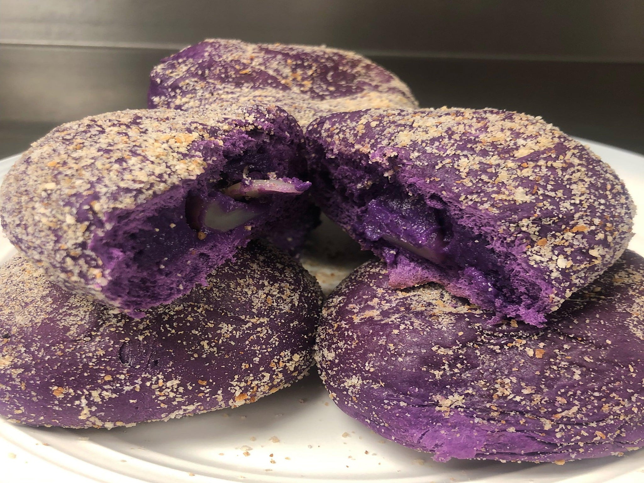 Filipino Ube Cheese Pandesal | Fresh Baked with LOVE - 12 Pieces Per Order - Liz's Filipino Desserts